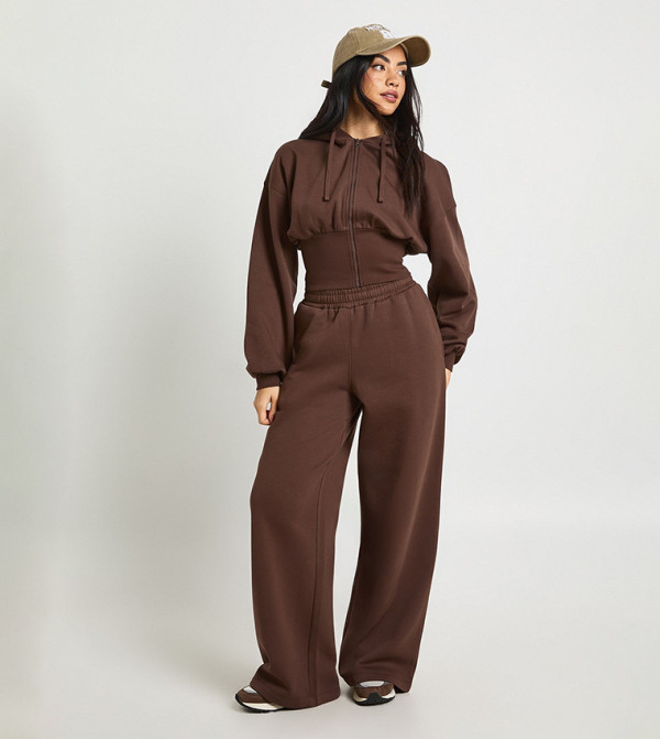 بوهو  أطقم ملابس - بني  Co-Ord Set