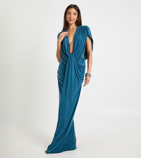 boohoo Dresses - Teal Maxi Dresses