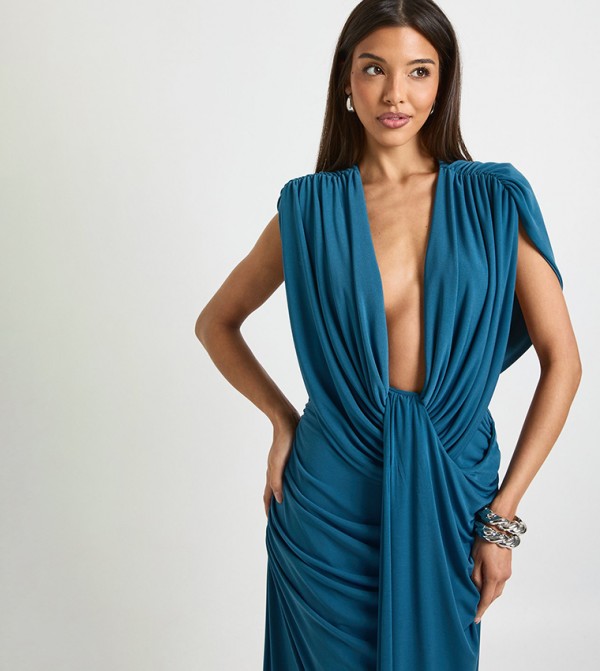 boohoo Dresses - Teal Maxi Dresses