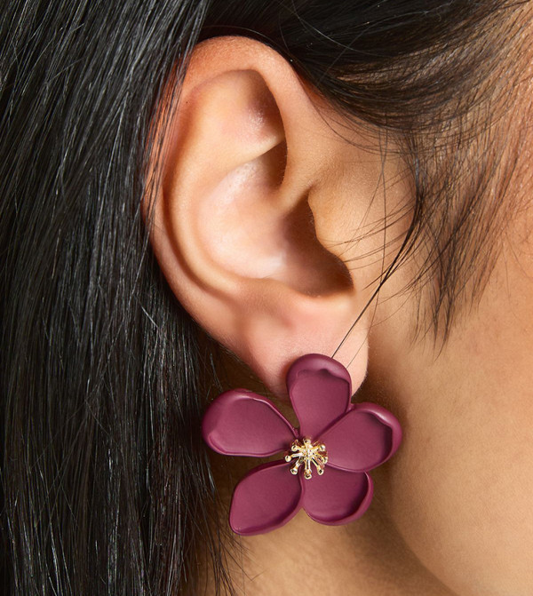 boohoo boohoo - Burgundy Earrings