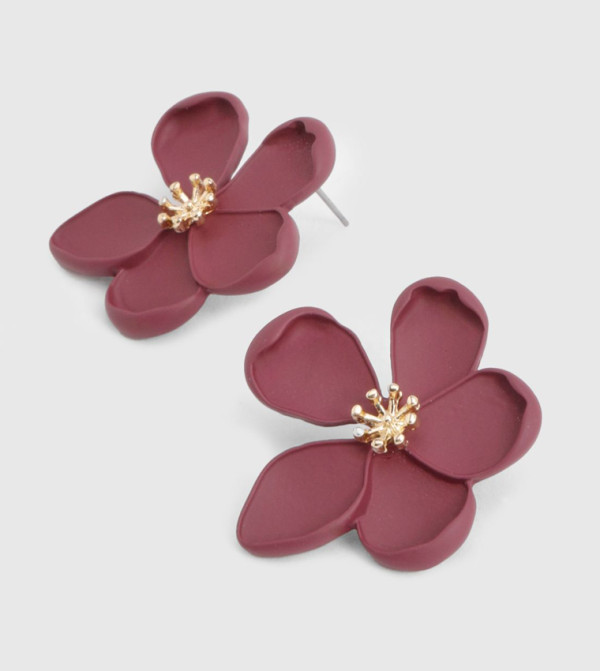 boohoo boohoo - Burgundy Earrings