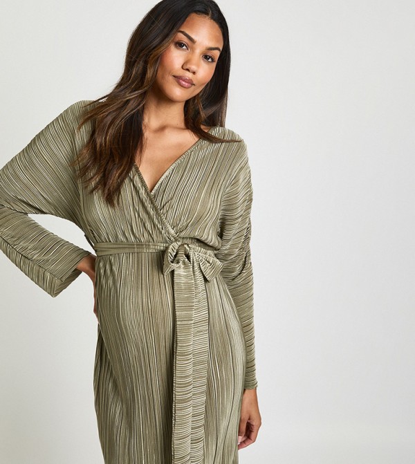 boohoo  Maternity Clothing - Khaki Dresses
