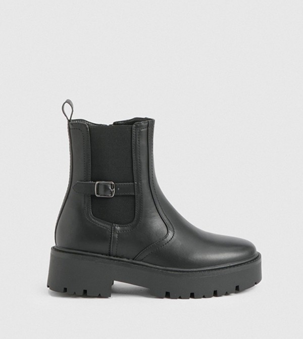 boohoo Boots - Black Ankle length Boots