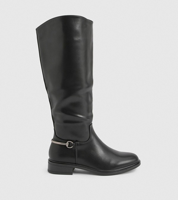 boohoo  Shoes - Black Knee length Boots