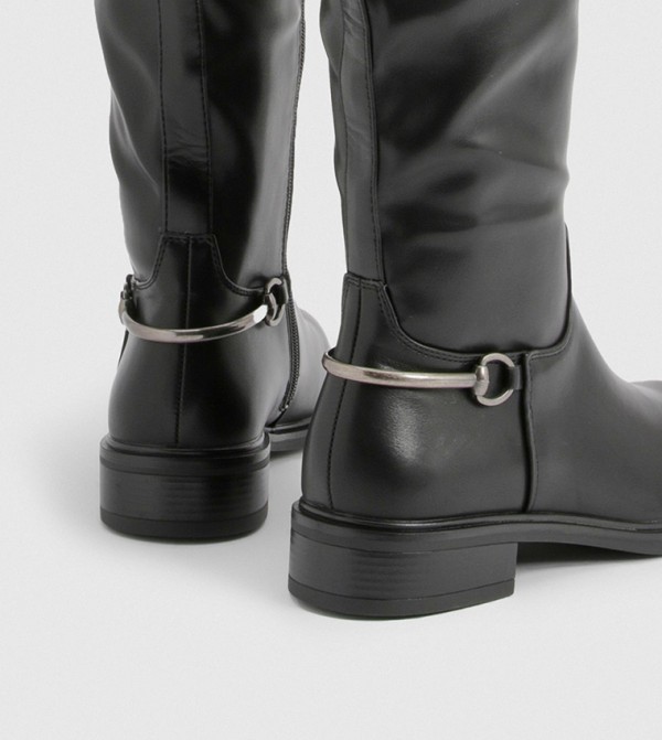 boohoo  Shoes - Black Knee length Boots