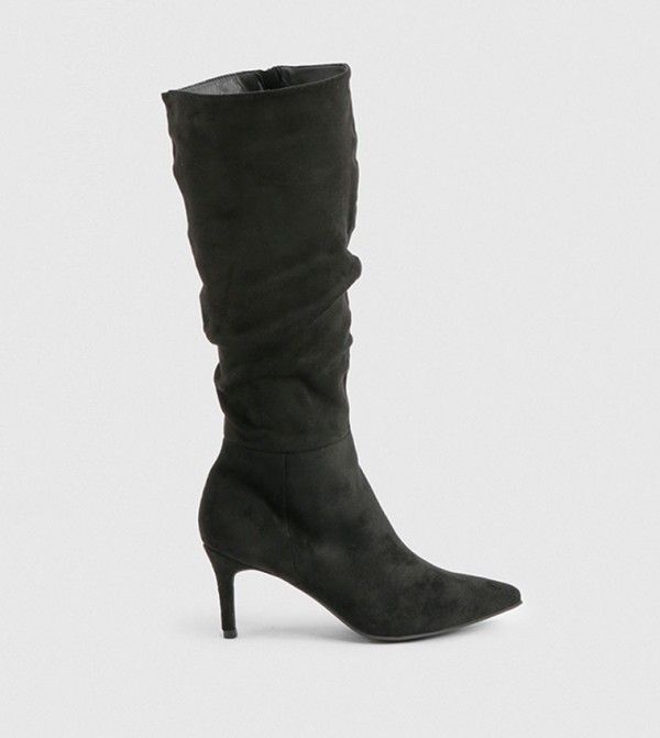 boohoo  Shoes - Black Knee length Boots