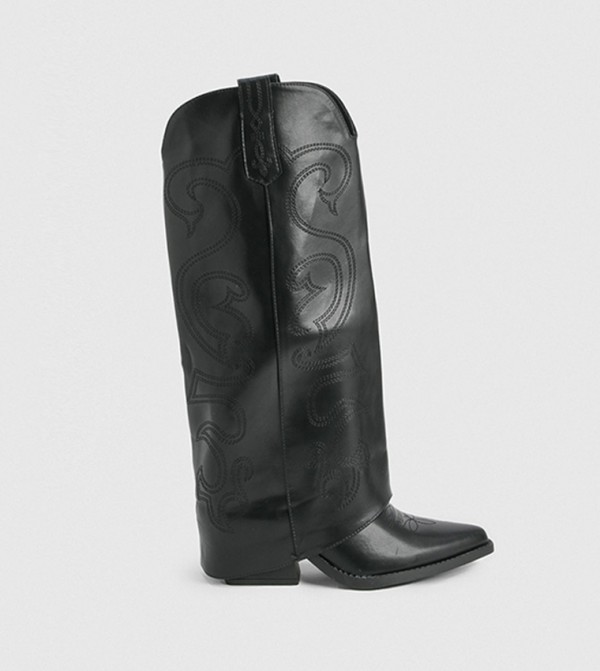 boohoo  Shoes - Black Knee length Boots
