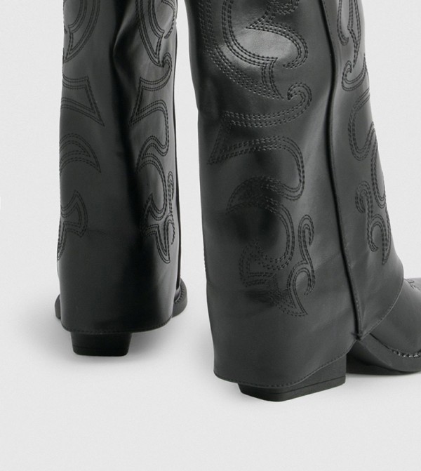 boohoo  Shoes - Black Knee length Boots