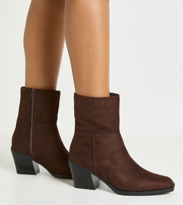 boohoo Shoes - Brown Ankle length Boots