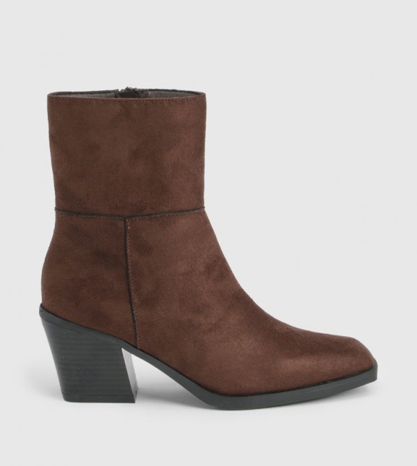 boohoo Shoes - Brown Ankle length Boots
