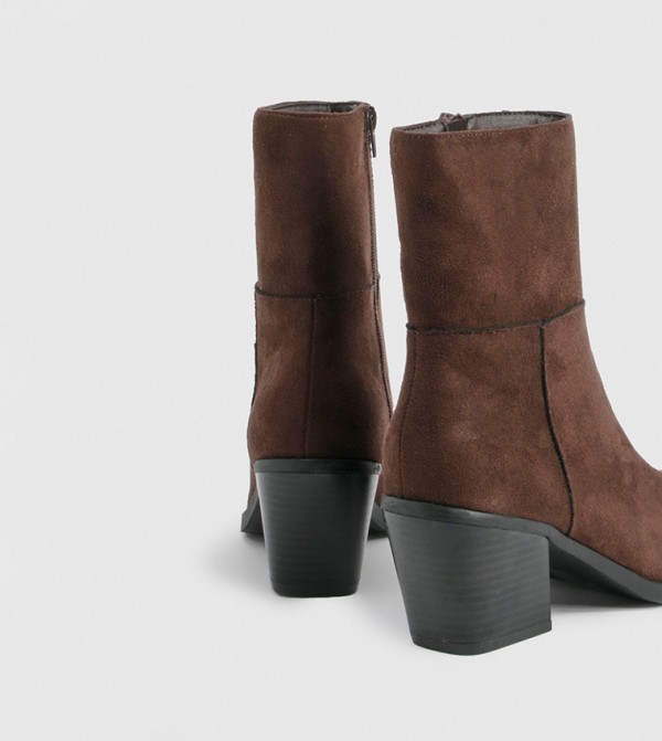 boohoo Shoes - Brown Ankle length Boots