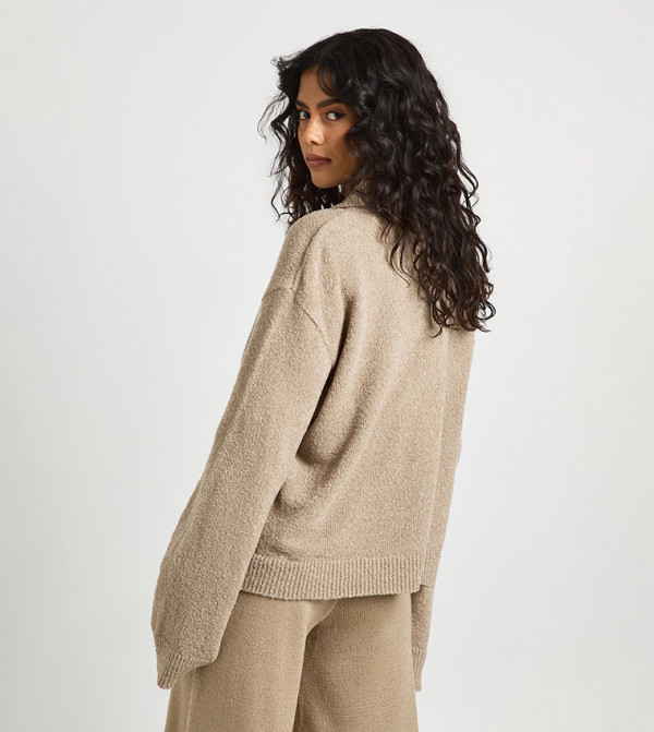 بوهو  أطقم ملابس - بيج Co-Ord Set