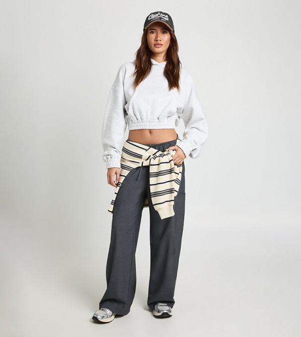 boohoo  - Ash Grey Hoodies