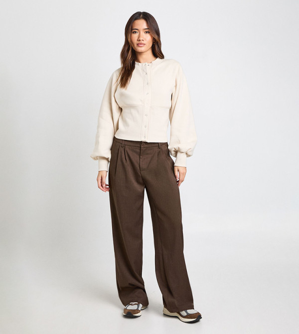 boohoo  Hoodies & Sweatshirts - Beige Sweatshirts