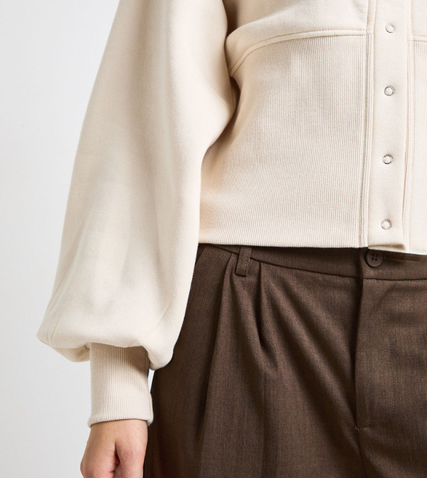 boohoo  Hoodies & Sweatshirts - Beige Sweatshirts