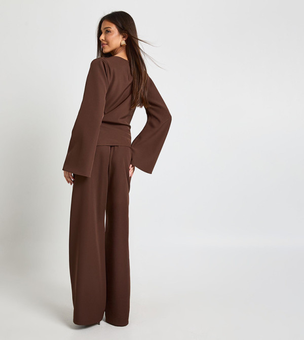 بوهو  أطقم ملابس - بني  Co-Ord Set