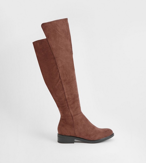 boohoo Boots - Brown Knee length Boots