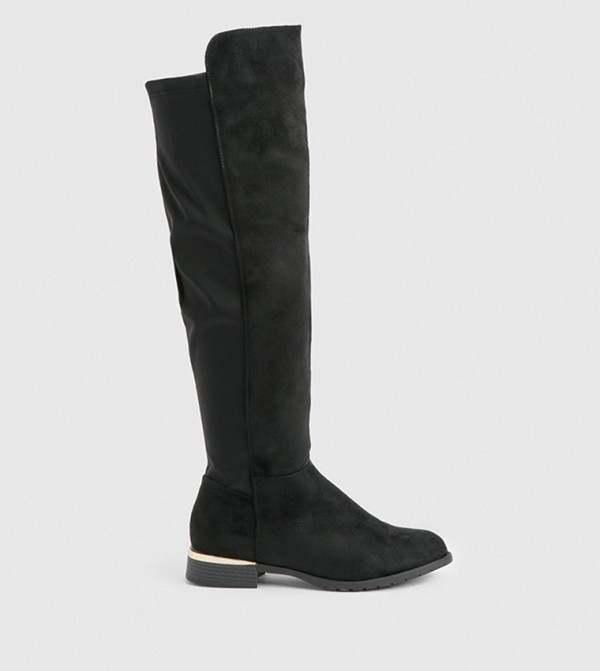 boohoo  Shoes - Black Knee length Boots