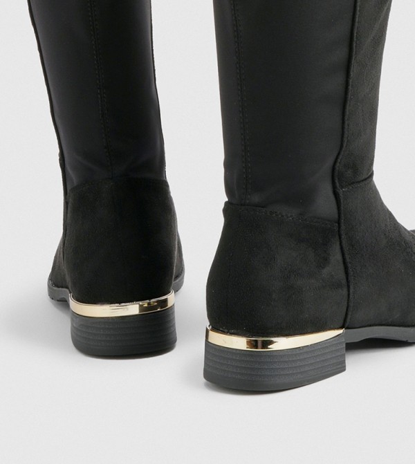 boohoo  Shoes - Black Knee length Boots