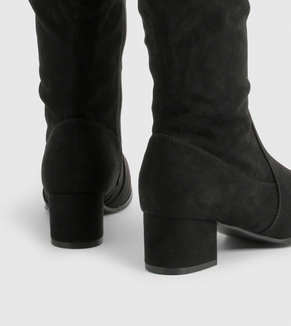 boohoo  Shoes - Black Knee length Boots