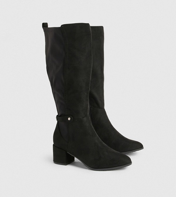 boohoo  Shoes - Black Knee length Boots