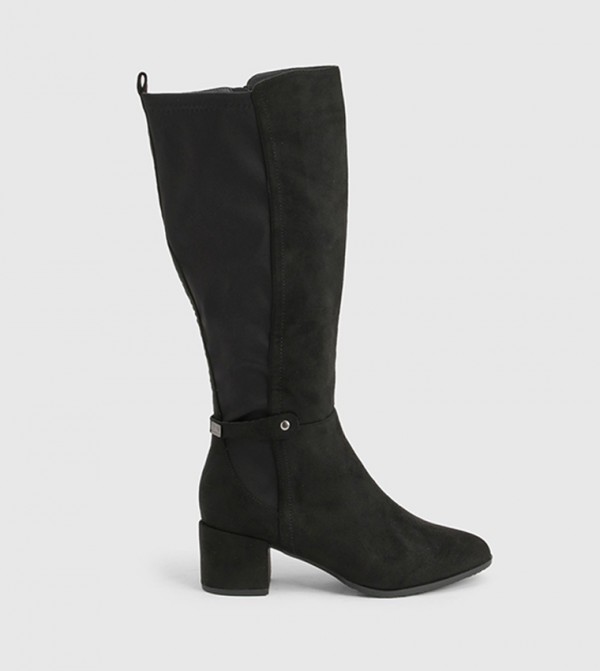 boohoo  Shoes - Black Knee length Boots