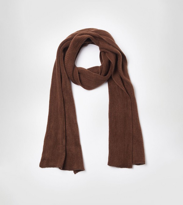 boohoo Scarves - Brown Woven Scarves