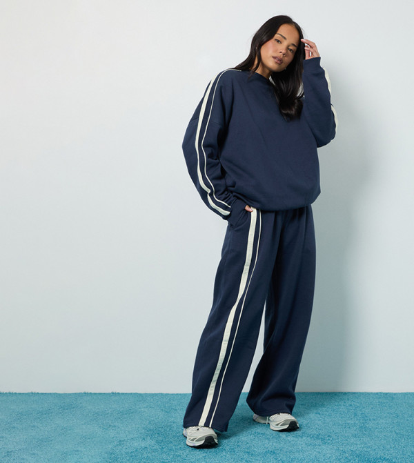 boohoo  Sweatpants - Navy Sweatpants