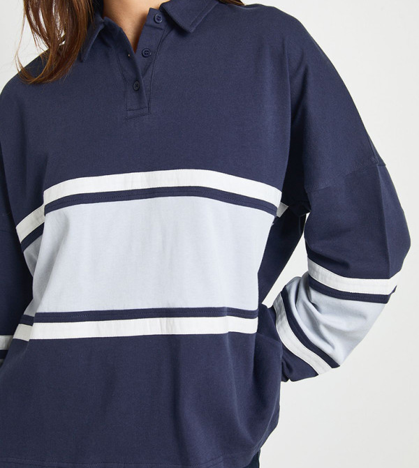 boohoo  Clothing - Navy Polo T-shirts
