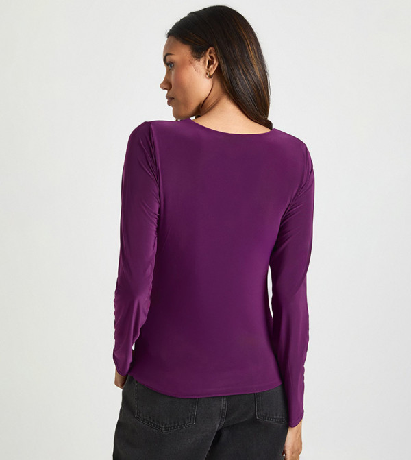boohoo  Clothing - Purple Tops & T-shirts