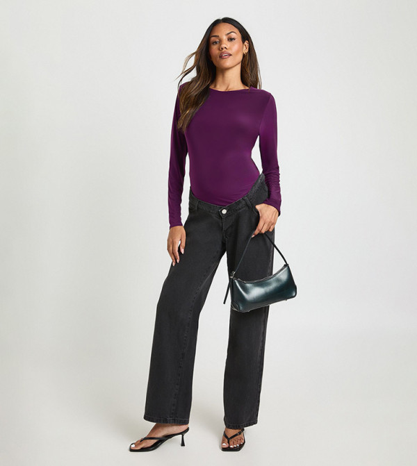 boohoo  Clothing - Purple Tops & T-shirts