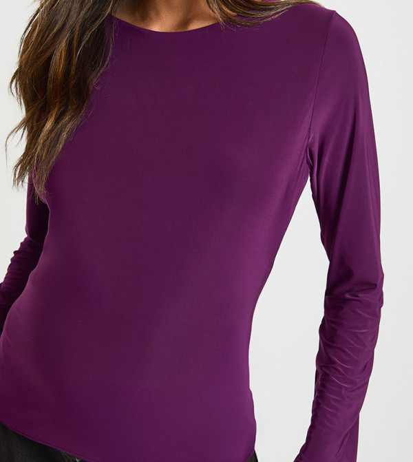 boohoo  Clothing - Purple Tops & T-shirts