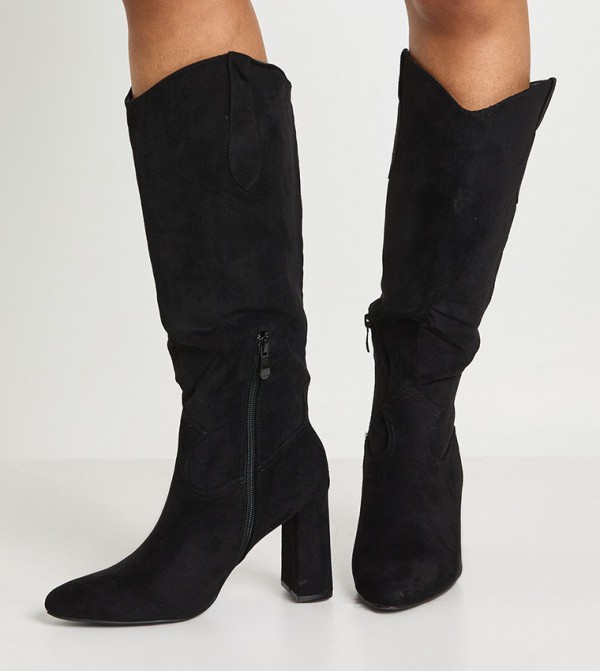boohoo  Boots - Black Knee length Boots