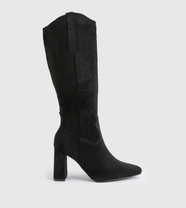 boohoo  Boots - Black Knee length Boots
