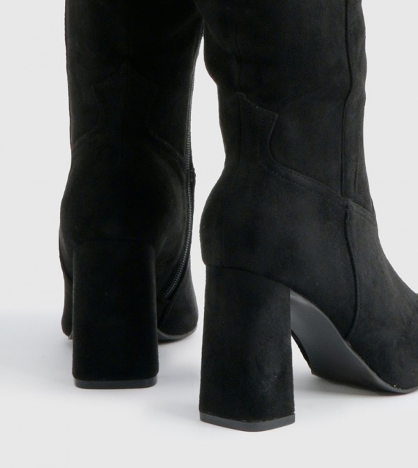 boohoo  Boots - Black Knee length Boots
