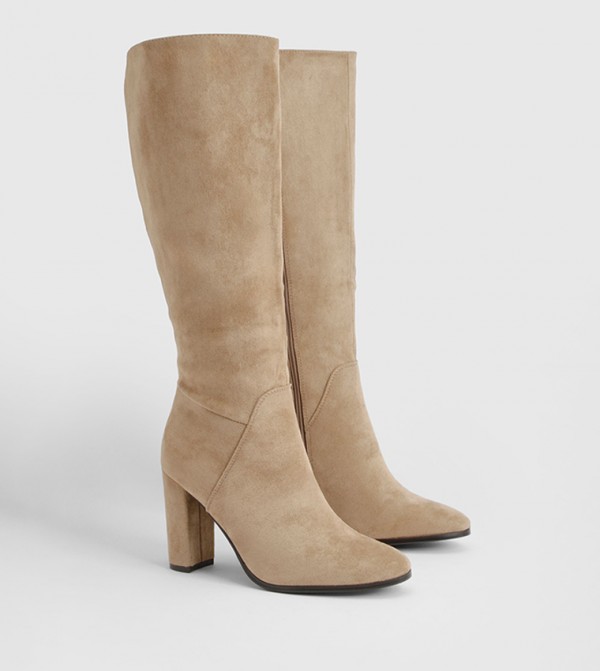 boohoo Shoes - Beige Knee length Boots
