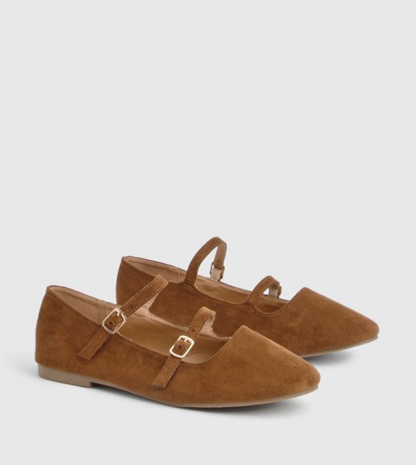 boohoo  Shoes - Brown Mary Janes