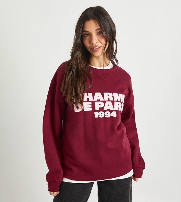 boohoo  - Red Sweatshirts