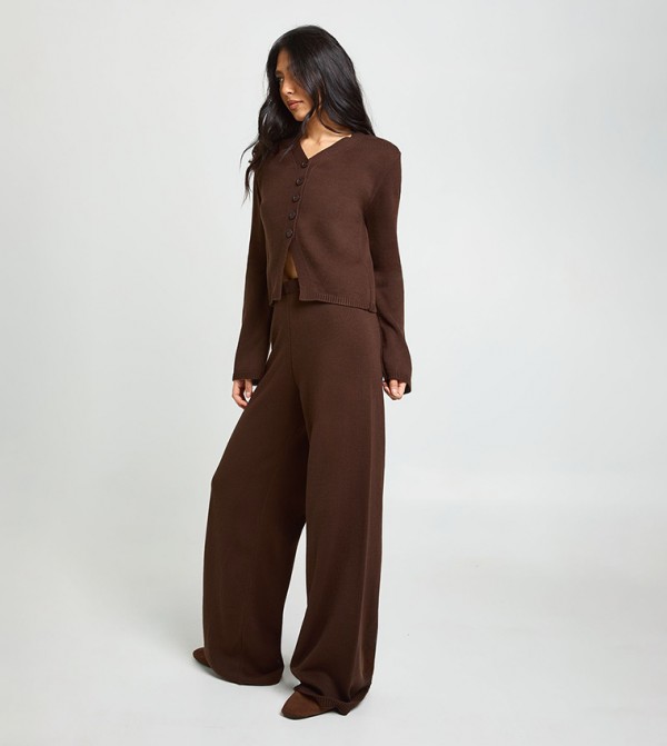 boohoo boohoo - Brown Co-Ord Set