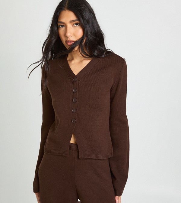 boohoo boohoo - Brown Co-Ord Set