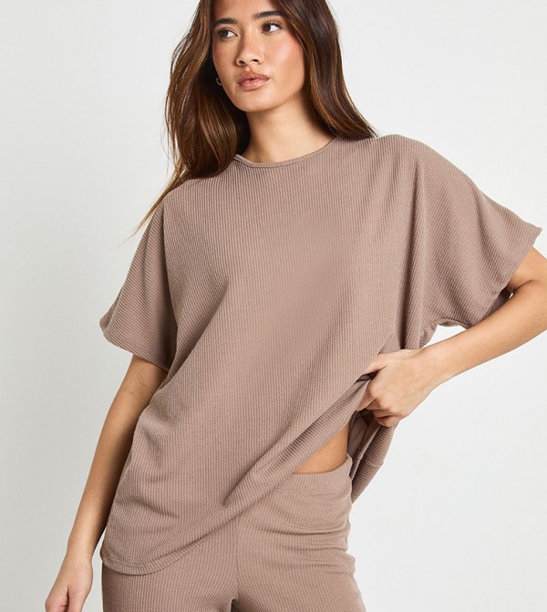 boohoo boohoo - Beige Co-Ord Set