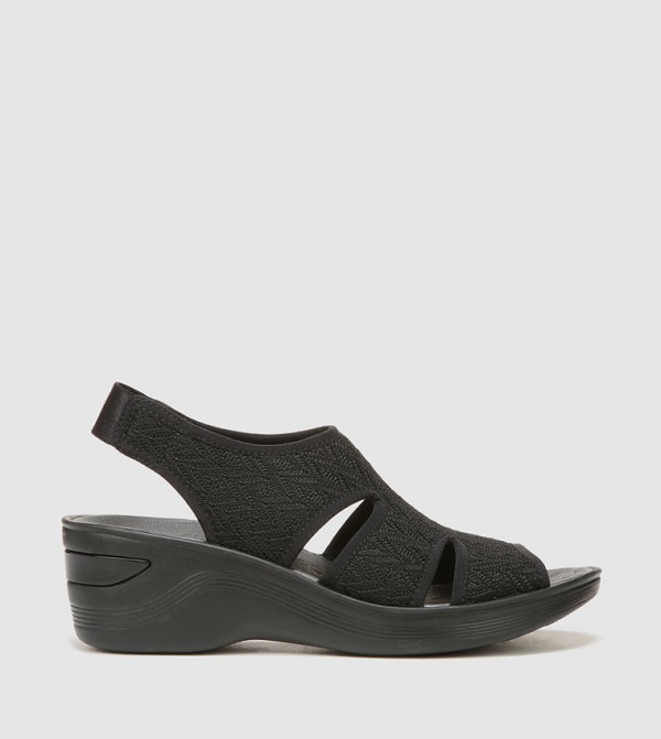 بيزيس بيزيس - أسود Wedge Sandals