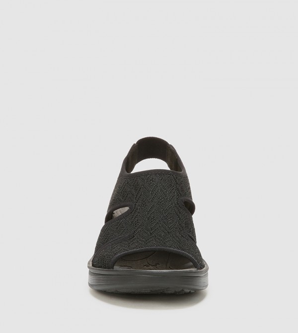 بيزيس بيزيس - أسود Wedge Sandals