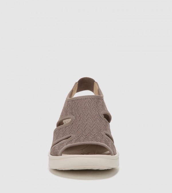 Bzees  Platforms - Grey Wedge Sandals