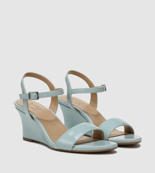 Naturalizer  Shoes - Blue Wedge Sandals