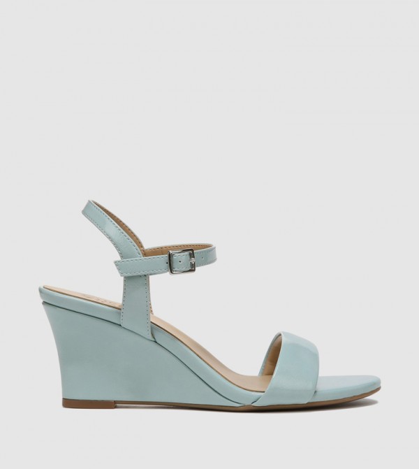 Naturalizer  Shoes - Blue Wedge Sandals