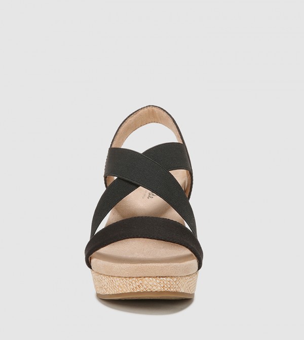 Life Stride Life Stride - Black Wedge Sandals