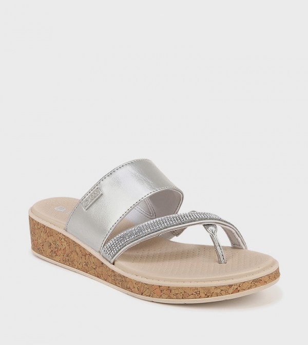 Naturalizer Naturalizer - Silver Flat Sandals