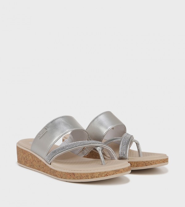 Naturalizer Naturalizer - Silver Flat Sandals