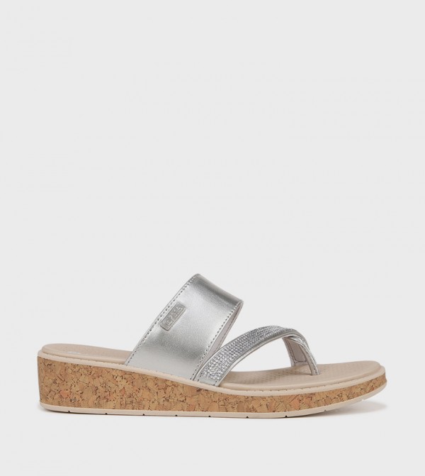Naturalizer Naturalizer - Silver Flat Sandals